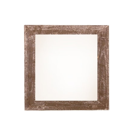 Homeroots 6" x 6" Brown Solid Wood Tabletop Picture Frame 379891