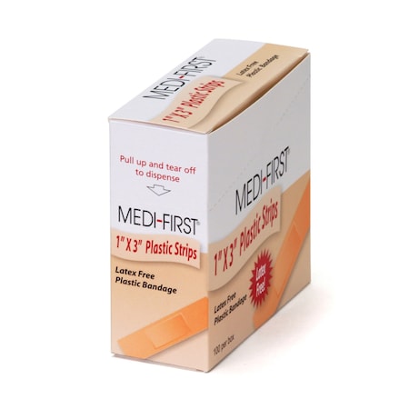 Medique Plastic Bandage, 1x3", PK100 60033