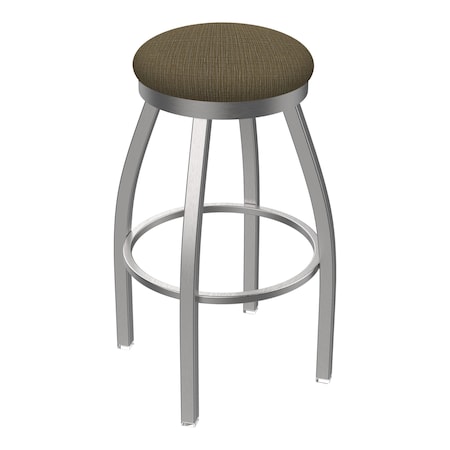 Holland Bar Stool Co 802 Misha Stainless Steel 36in Swivel Bar Stool with Graph Cork Seat 80236SS017