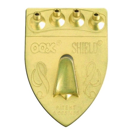Ook 100 Lb. Capacity Shield Picture Hanger Gold 55007