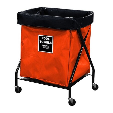 Royal Basket Trucks X-Frame Hamper, 150 lb Capac., 26" L G08-OOX-XPA-3ONN