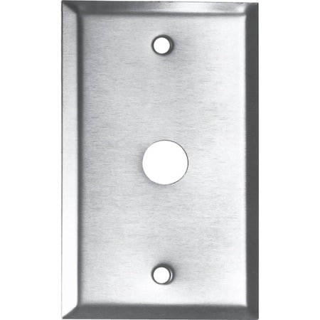 Edwards Signaling Pushbutton Plate, Stainless Steel 147-1