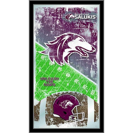 Holland Bar Stool Co Southern Illinois University 15" x 26" Football Mirror MFtblSouIll