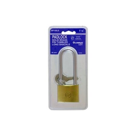 Olympus Lock - Oly Brass Padlock 3 Keys BP150LSKD