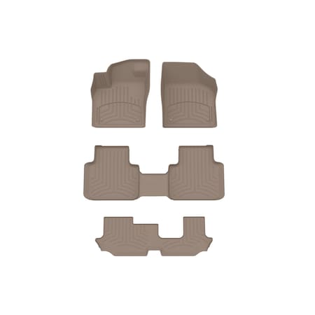 Weathertech Tan, Front and Rear and Rear FloorLiner HP 451084-1-4-3IM