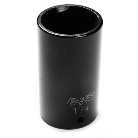 Performance Tool 1/2 in. Dr. 1-1/4 in. 6pt Deep Socket, Impact, Chrome Vanadium, Laser Etching M853