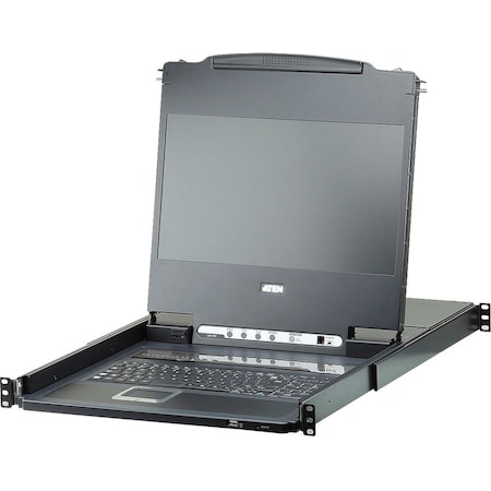 Aten 8PORT 17WIDE SCREEN  LCD KVM DVI/ FULL HD 1080P CL6708MW