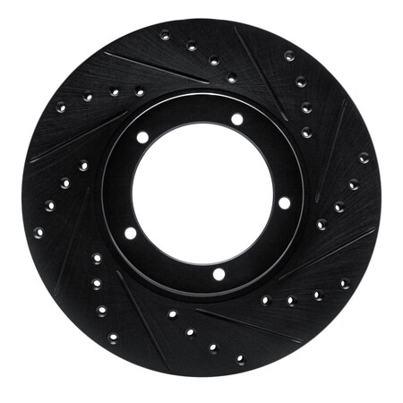Dynamic Friction Co DFC Brake Rotor - Drilled and Slotted - Black 633-02001R