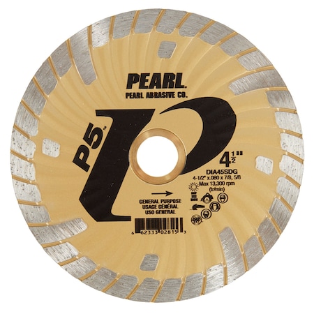 Pearl P5 Super Dry Waved Core Turbo Blade 4-1/2in, 7/8in-5/8in DIA45SDG