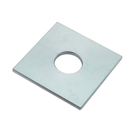Zoro Select Square Washer, For Screw Size 5/8 in , Steel Zinc Plated Finish Z8929-ZN