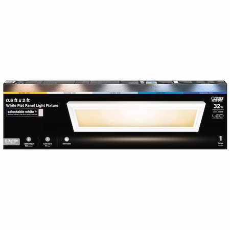 Feit Electric Feit EDGELIT 1 in. H X 6 in. W X 24 in. L White LED Flat Panel Light Fixture FP0.5X2/6WY/WH