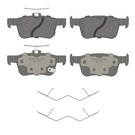 Wagner Brake OEX Rear Disc Brake Pad Set Premium Ceramic, OEX1878