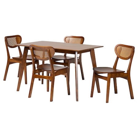 Baxton Studio Kristy Dining Set, 5-Piece 269-13411-11644-ZORO