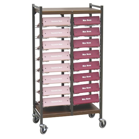 Omnimed Horizontal Cabinet Chart Rack Hold X-Large Binders(16 Binder Capacity 264581-WG