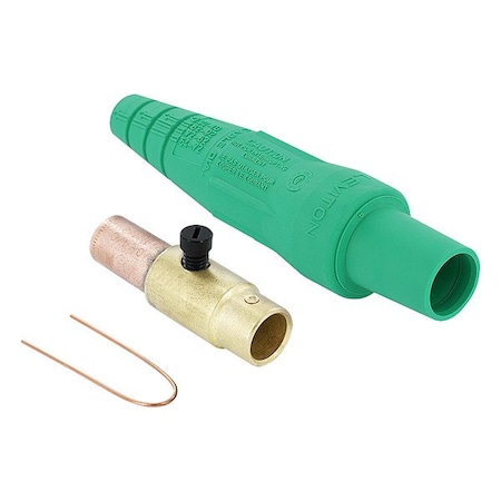 Leviton Single Pole Inline, 400 A, Female, Green 16D37-UG