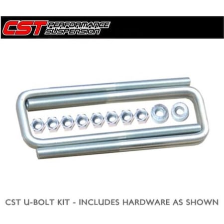Cst Suspension 11.5 in. 0.43 x 2.5 x 11.5 Square U-Bolt Kit CSTCSU-C15-11.5