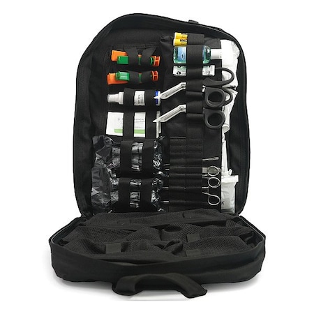 Elite First Aid Backpack Responder Kit, Nylon Bag, 506 Components, 30 People Served FA140B-ADV-GR