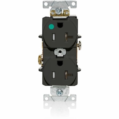 Leviton Plugs&Rcptcls, 20A, 125VAC, Blk, PBT, PK1 T8300-E
