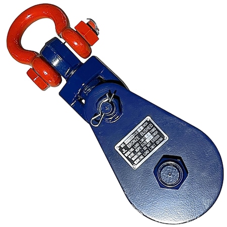 Hyw Products 6in Snatch Block with Shackle 8 Ton WLL 1600008