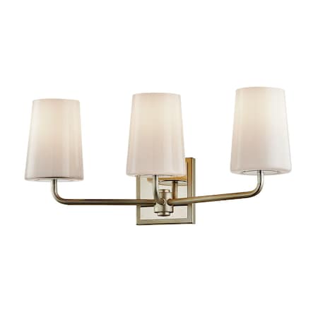 Troy Lighting Simone 3 Light Bath And Vanity 20.5 In. Warm Silver Leaf B7693-WSL/PN