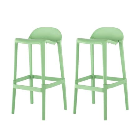 Lagoon Indoor and Outdoor Joyous Resin Bar Stool, 2PK 7057VB-BBLGS