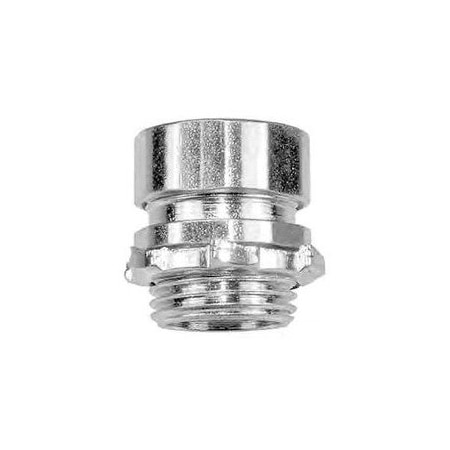 American Fittings Conduit Fitting Connector, 1 in, Compression, Steel, Zinc Plated EC752US