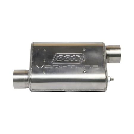 Bbk Performance VariTune Adjustable Performance Muffler 2.5 Offset - Stainless Steel 31015