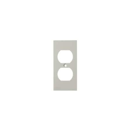 Hubbell Wiring Device-Kellems Duplex Faceplate, Number of Gangs: 1 PVC, White KP8