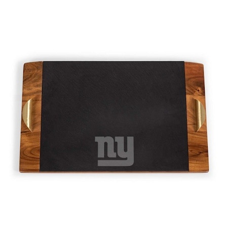 Picnic Time Family Of Brands NFL New York Giants - Covina Acacia and Slate Serving Tray 957-07-512-213-2