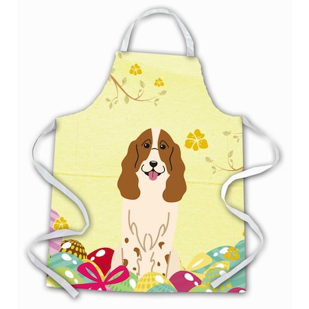 Carolines Treasures Easter Eggs Russian Spaniel Apron BB6031APRON