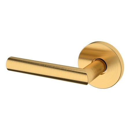 Baldwin Baldwin Preconfigured 5173 Lever with 5046 Rose Left Hand Half Dummy Lock Lifetime Satin Brass 5173044LDM