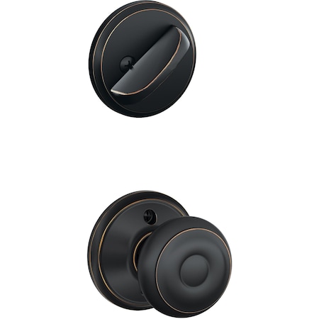 Schlage Residential F59GEO716 12-326 10-269 Georgian Trim Pack for F58 Handlesets - Aged Bronze F59 GEO 716