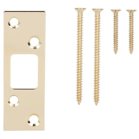 Prosource Security Strike, Steel, Brass, 3-5/8 in H, 1-1/4 in W HSH-002BP-PS