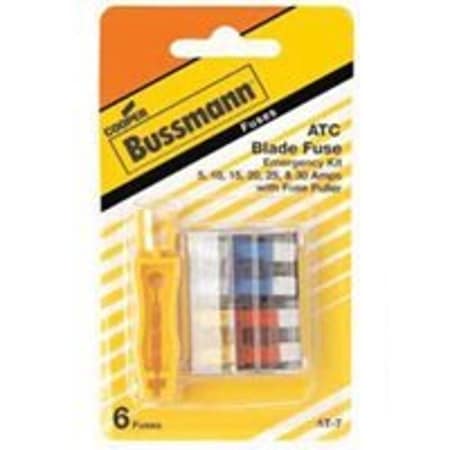 Eaton Bussmann Automotive Fuse Kit, ATC Series, 6 Fuses Included, 5 to 30A, Not Rated DIA-1