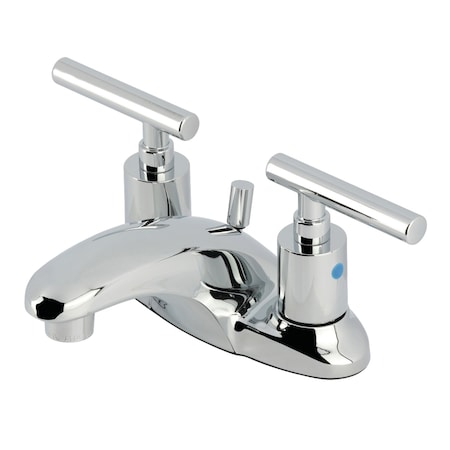 Kingston Brass Double-Handle 4" Centerset Bathroom Faucet with Pop-Up Drain, Polished Chrome FB8621CML