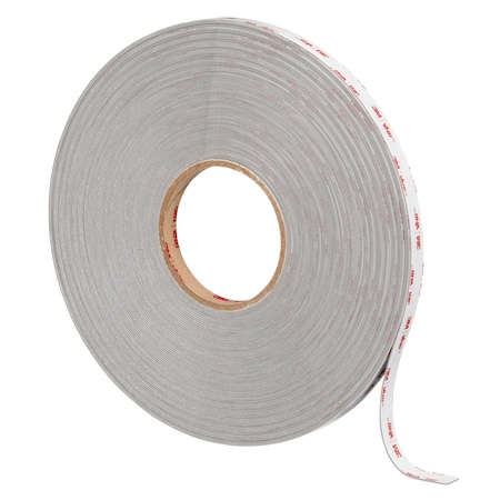 3M Foam Tape, Gray, 36 yd L, 1/2 in W 00269