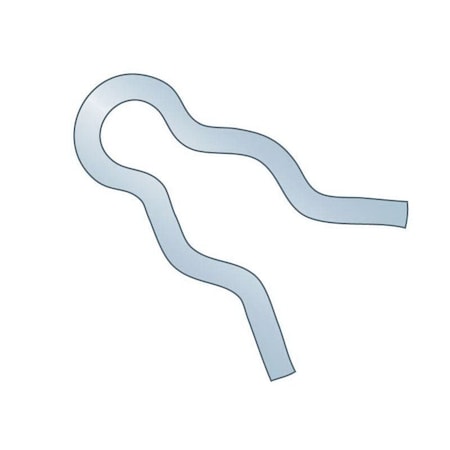 Huyett Hair Pin, Zinc Plated Spring Steel, 0.047 in Wire Dia x 1.484 in Length BPXZ-416