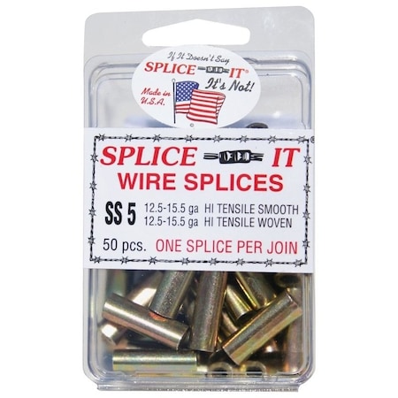 New Farm Wire Splice, For: 12.5 to 15.5 ga Hi-Ten Smooth, Woven Fence SS5