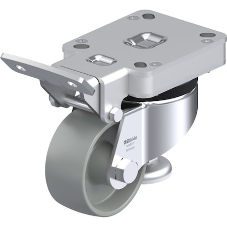 Blickle Swvl Plt Cstr, Nyln, 3-1/8", 505lb., Trck Lk HRLK-POG 82G