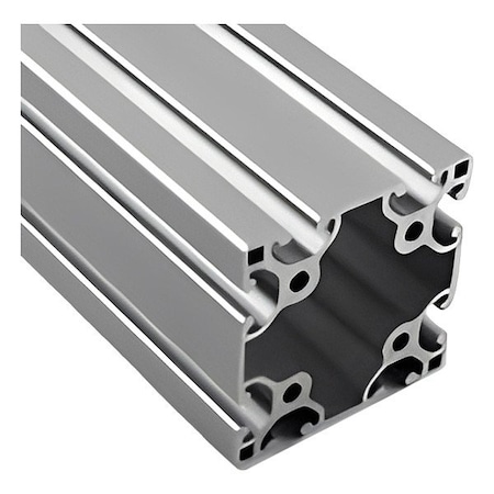 Faztek T-Slot Framing Extrusion, 120 in L, Silver 15QE3030L-120