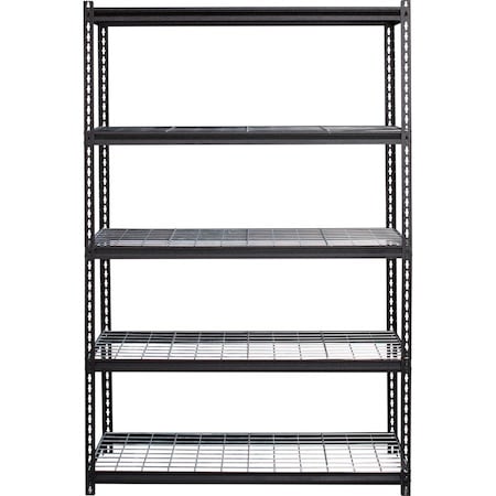 Lorell Wire Deck Shelving 72" Height x 48" Width x 18" Depth Recycled 99930