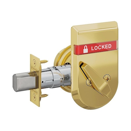 Schlage Deadbolt Locks, Cylindrical, 1 in Throw L B572 605 IS-LOC