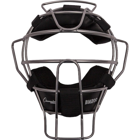 Champion Sports Umpire Lightweight Umpire Face Mask, Silver BM200SL