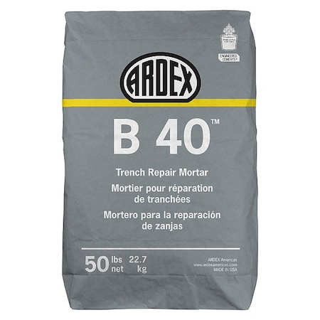 Ardex Mortar, Gray, 50 lb, Bag 45777