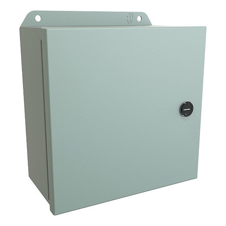 Hammond Latches Electrical Enclosure, 8 in H, 4 in D, 8 in W, 12, 13, 3R, 4, Steel EJ884