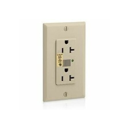 Leviton Surge Protector Receptacle, 20 Amp, 125 Volt, 5-20R NEMA, Ivory 7380-I