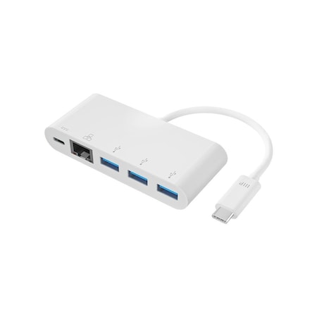 Monoprice Select Series USB-C to 3x USB-A 3.0_ Gigabit Ethernet_ and USB-C (F) A 15250