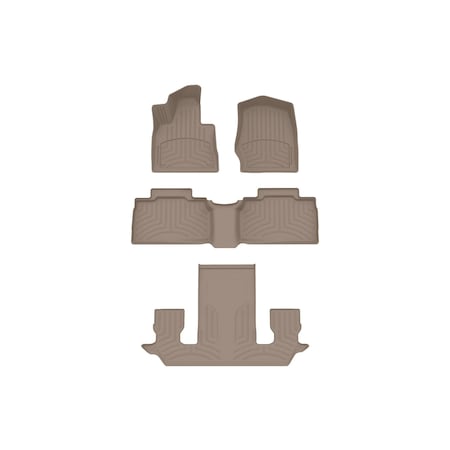 Weathertech Tan, Front and Rear and Rear FloorLiner HP 451716-1-2-3IM