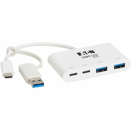 Eaton TRIPP LITE SERIES 4-PORT USB-C HUB USB 3.2 GEN 2 10GBPS 2 USB-A & 2 USB-C U460-004-2A2C-3