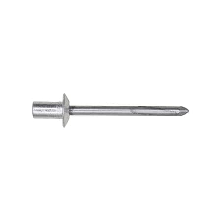 Auveco Closed End Rivet 3/16in Diameter 1/16 1/8in Grip Aluminum, 50PK 17419